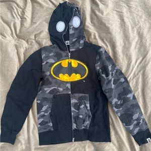 Bape x DC batman full zip hoodie
